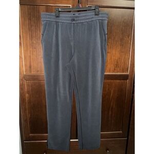 Lululemon Softstreme  Material Pants Lounge Black Size 14 Black/Grey